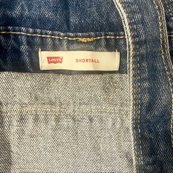 Levi’s girls Shorts Overalls Adjustable Straps Shortall Relax Fit Size 10 Youth - Picture 8 of 12